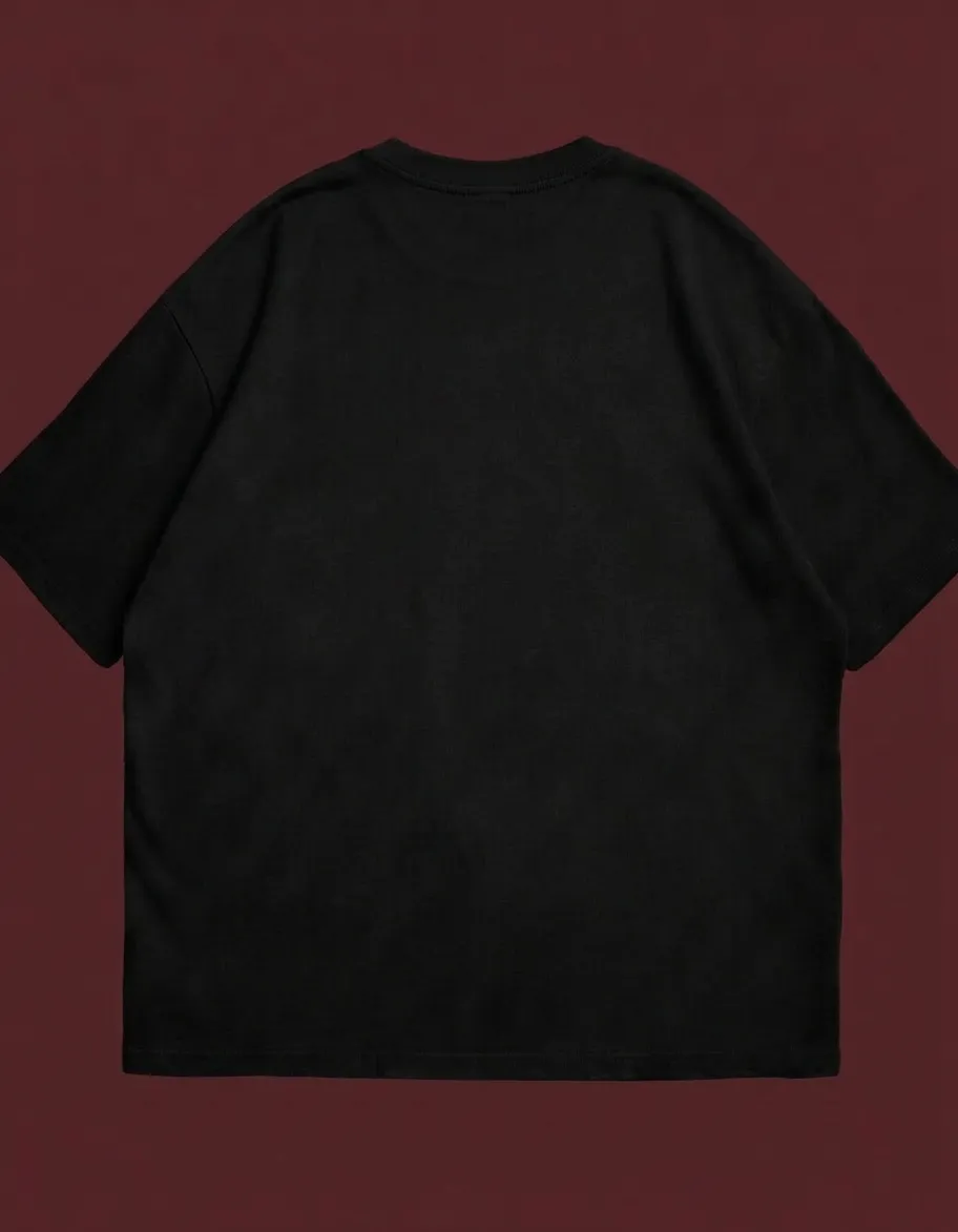 Tawakkul T-Shirt — back view (plain black)